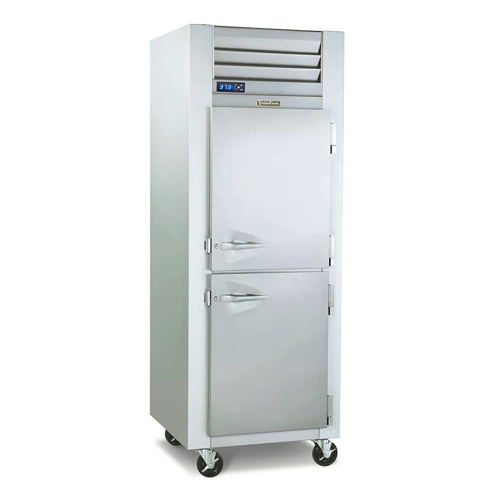 206-G10003P 29 7/8" One Section Pass Thru Refrigerator, (4) Right Hinge Solid Doors, 115v