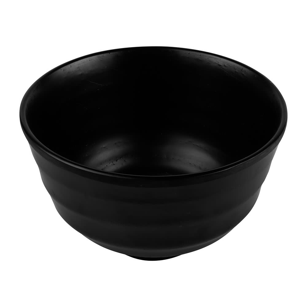 701-JW1105B 13 oz Round Melamine Bowl, Black
