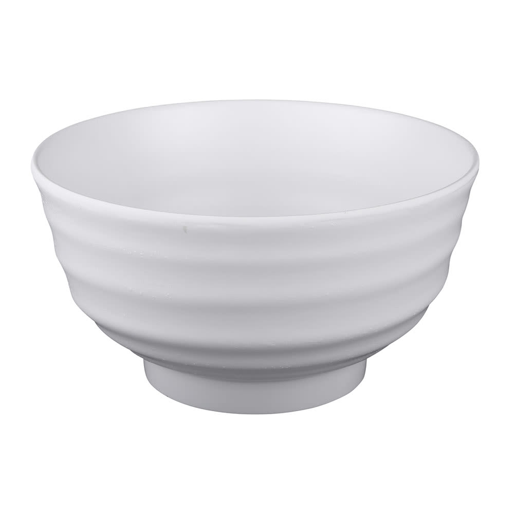 701-JW1107W 34 oz Round Melamine Bowl, White
