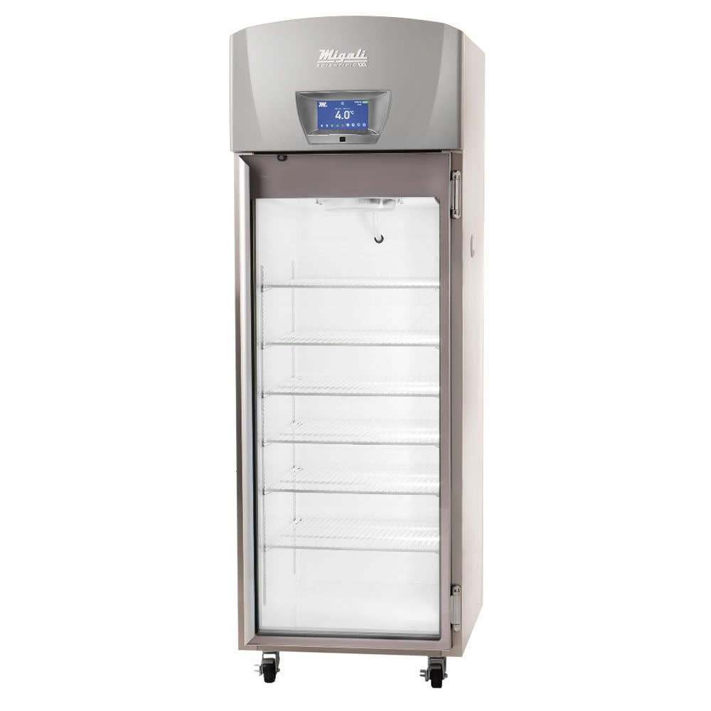 Migali EVOX-1RG 27 1/2" One Section Vaccine Refrigerator w/ Glass Door - Stainless, 115v