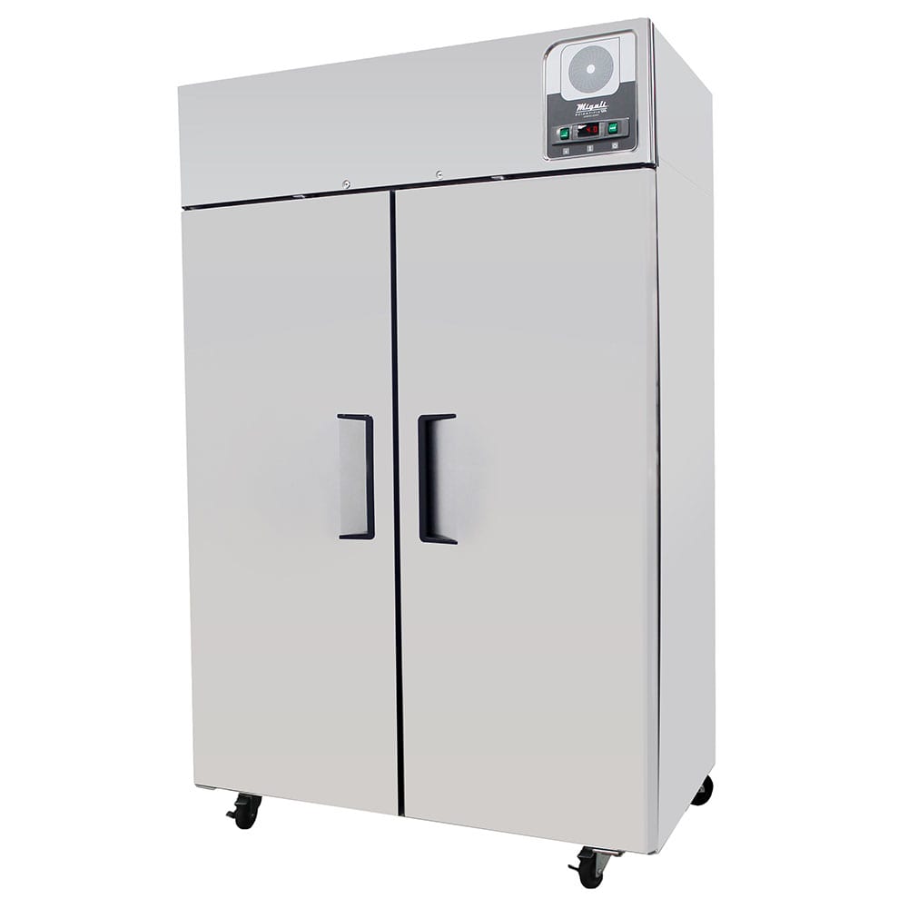 338-G2R 51 7/10" Two Section Vaccine Refrigerator w/ Solid Doors - Stainless, 115v