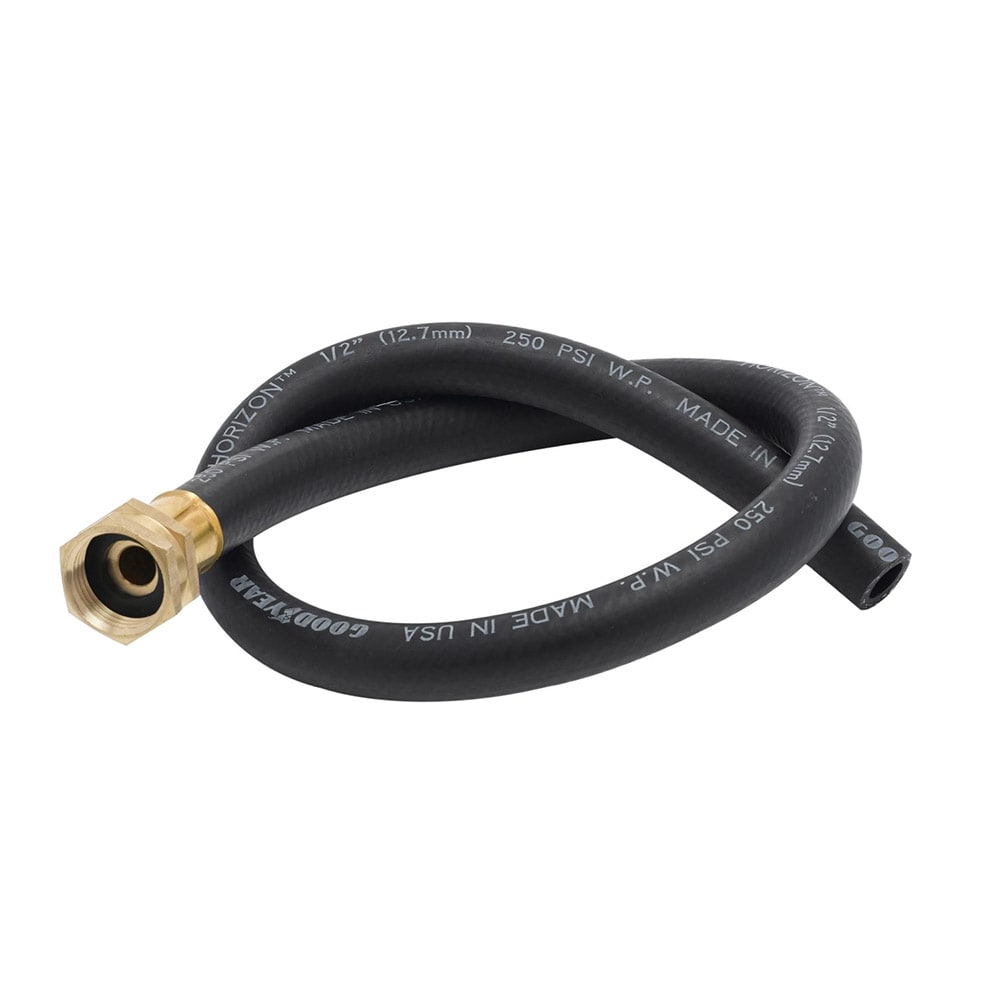 064-B061802 4 ft Hose w/ Garden Hose Inlet & Plain Outlet, Reinforced PVC
