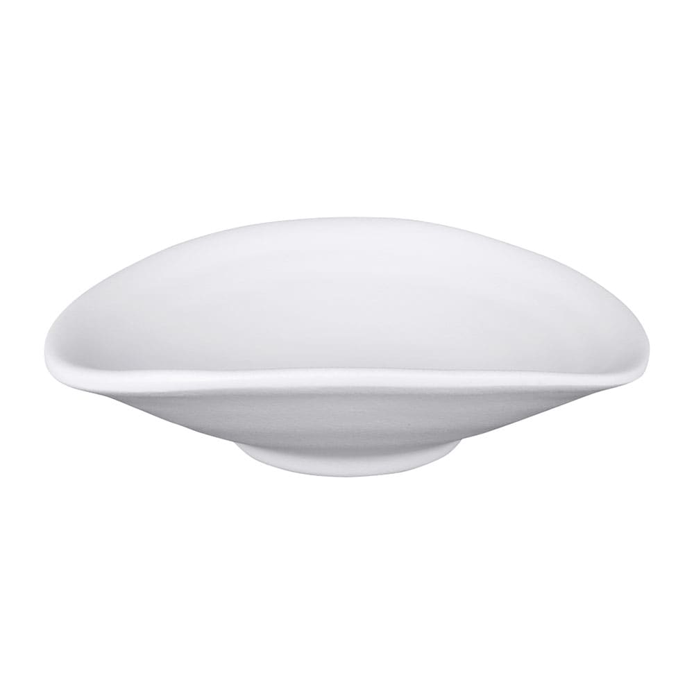 701-JW6003W 4 1/4" x 3 7/8" Oval Melamine Plate - White
