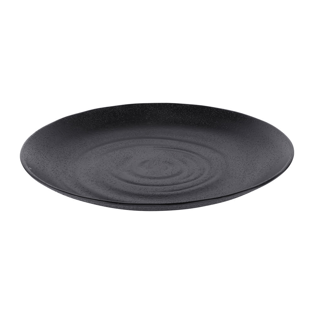 701-JW7011B 11" Round Melamine Dinner Plate, Black
