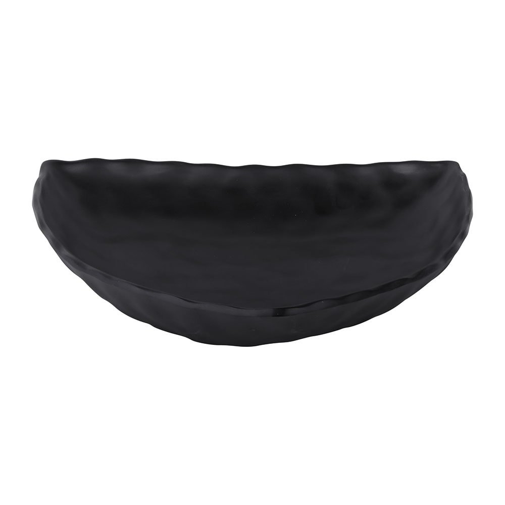 701-JW7012B 12" Triangular Zen Platter- Melamine, Black
