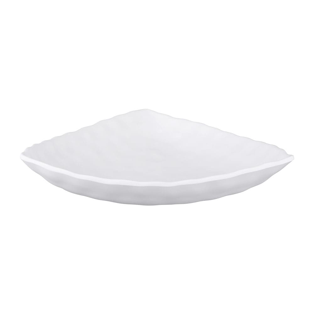701-JW7012W 12" Triangular Zen Platter - Melamine, White