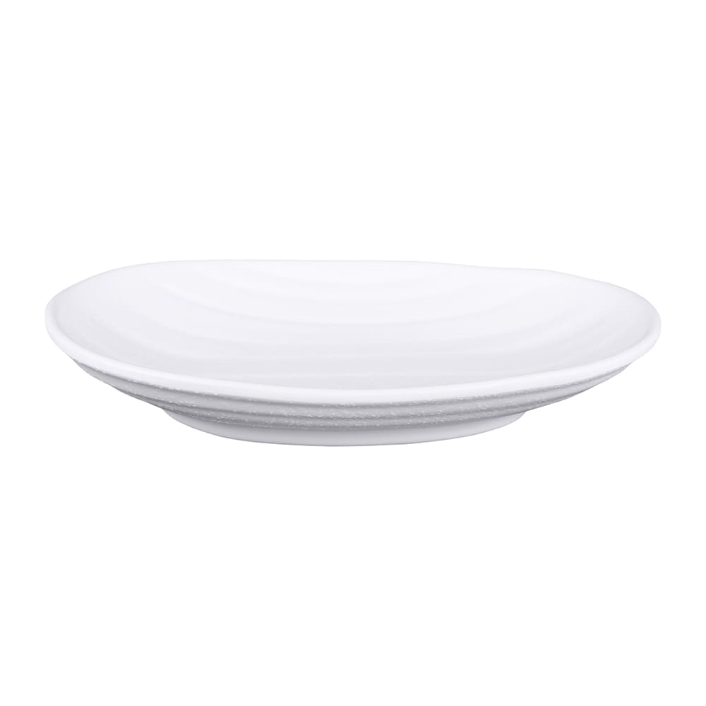 701-JW7308W 8" x 5 1/8" Oval Melamine Salad Plate - White