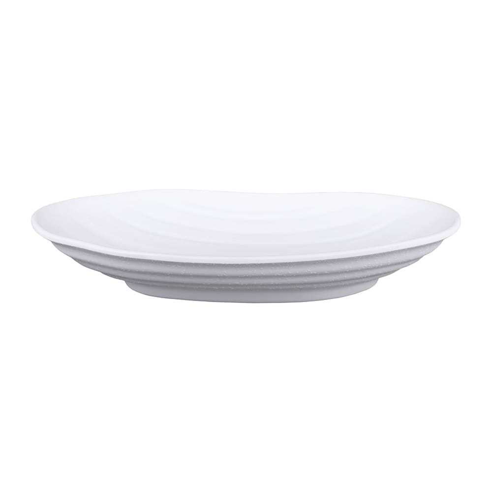 701-JW7309W 9" x 5 3/4" Oval Melamine Dinner Plate - White