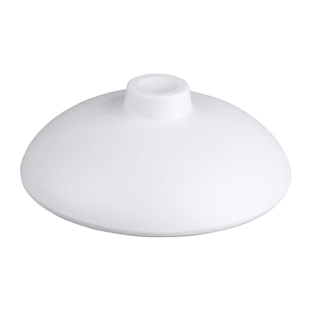 701-JWC4004W 3 3/4" Round Melamine Lid for JW4004 Soup Bowl, White