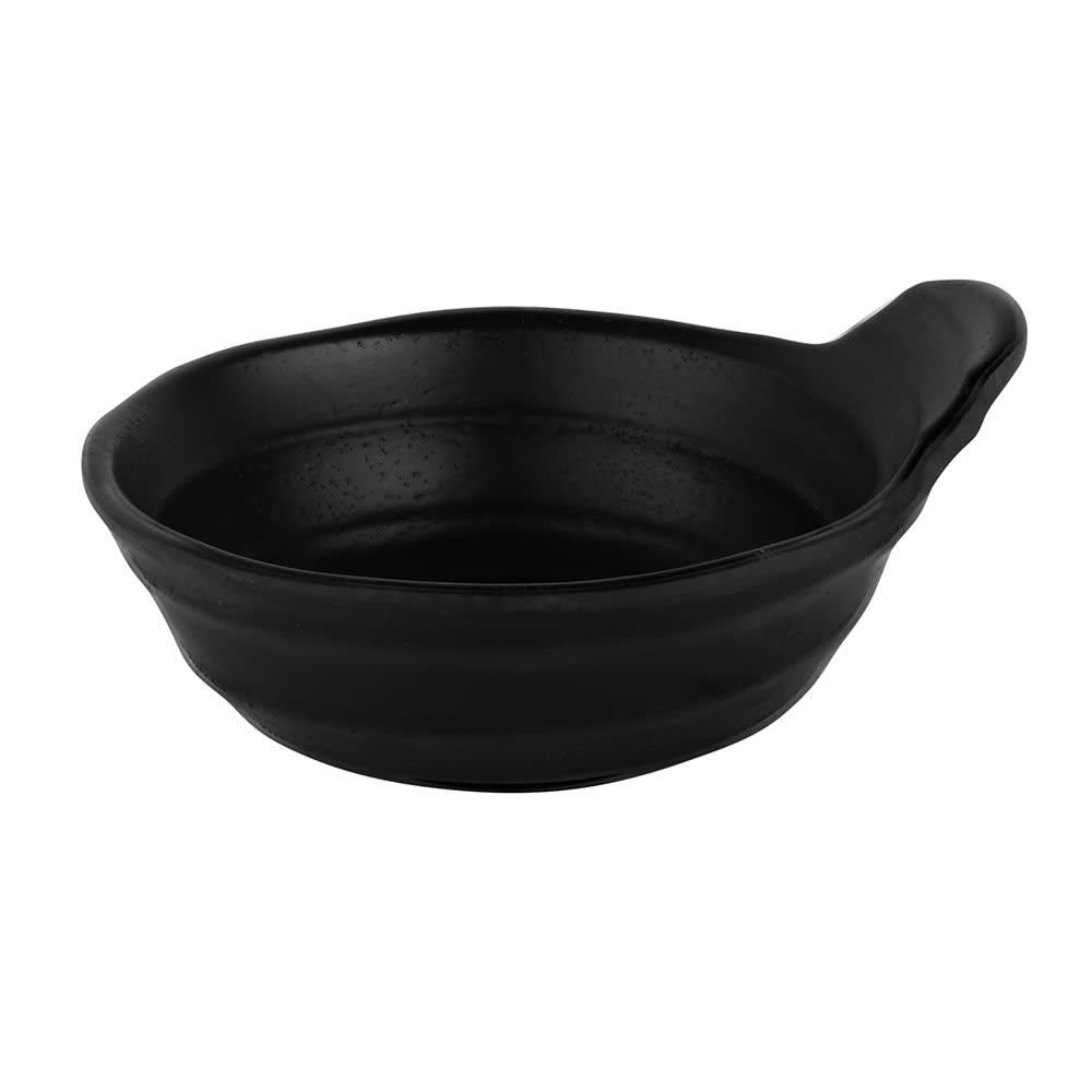 701-JWT55B 6 oz Melamine Sauce Bowl - Melamine, Black