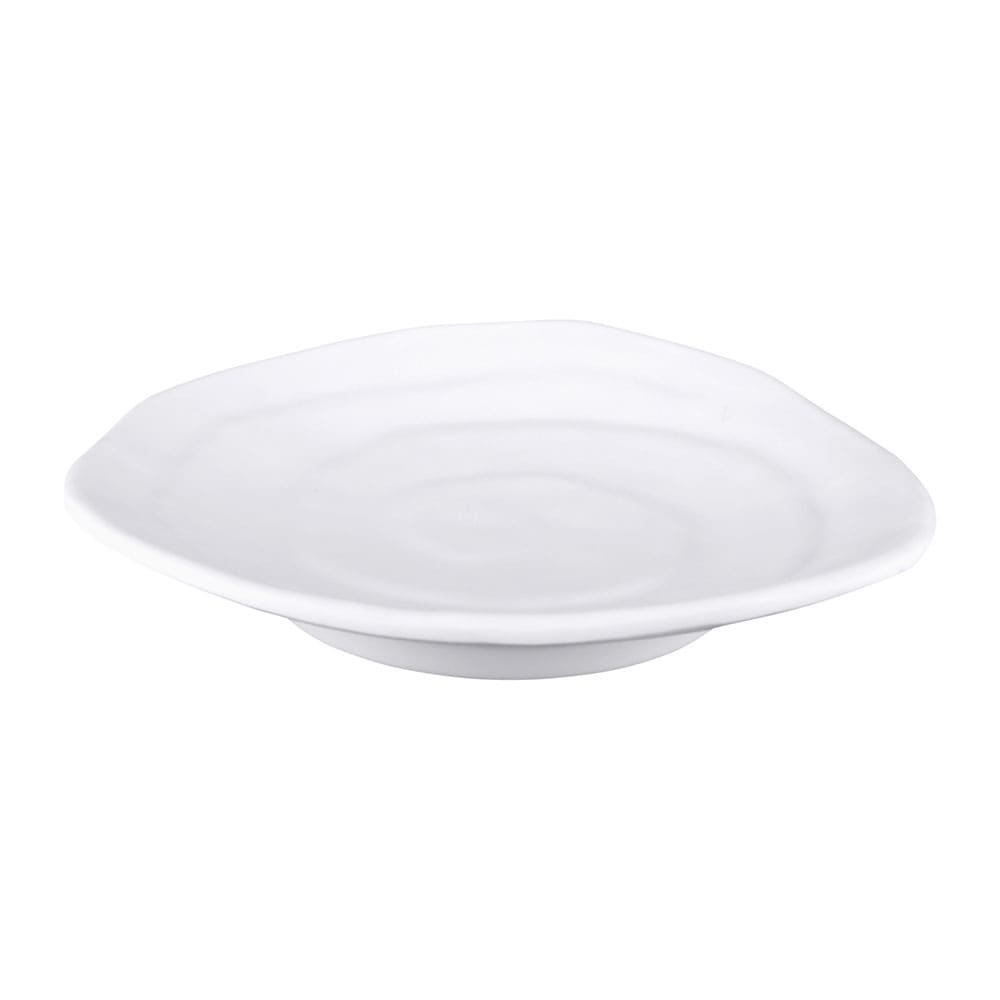 701-JWT63W 4 5/8" Triangular Melamine Plate, White