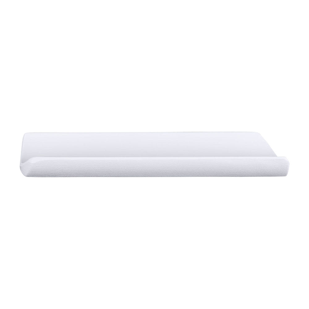 701-JWTR07W 6 3/4" x 1 3/4" Rectangular Zen Towel Plate - Melamine, White