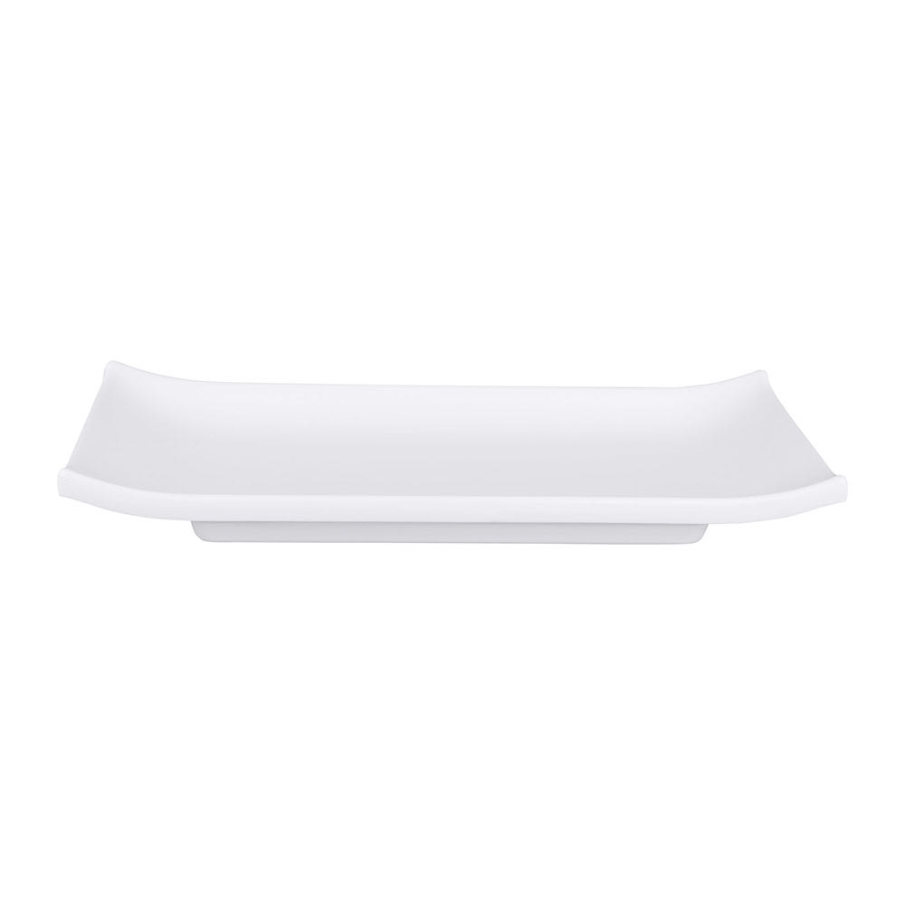 701-JWTR19W 9" x 3 3/4" Rectangular Zen Tray - Melamine, White