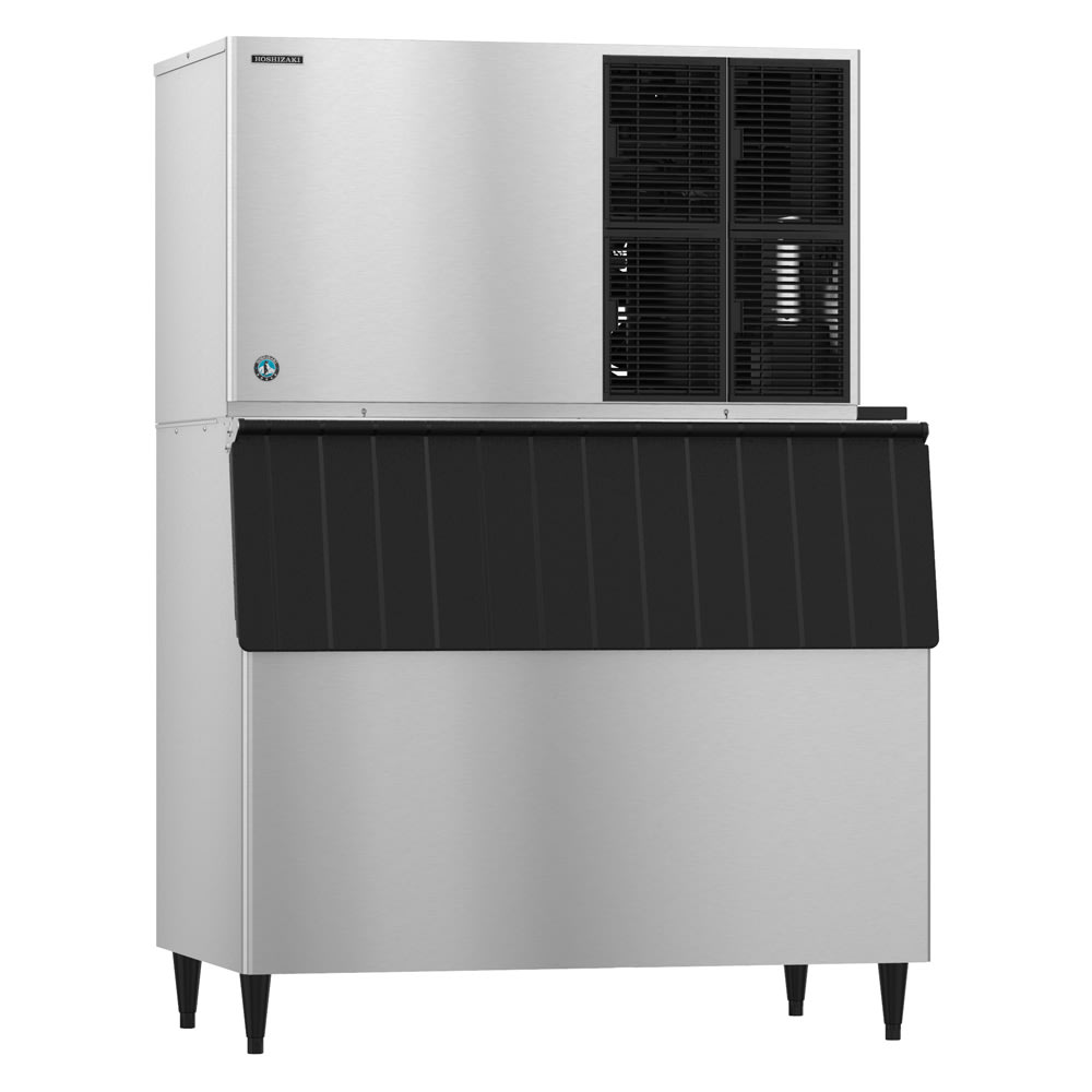 440-KM1301SWJB800 1247 lb KM Series Crescent Cube Ice Machine w/ Bin - 800 lb Storage, Water Cool...
