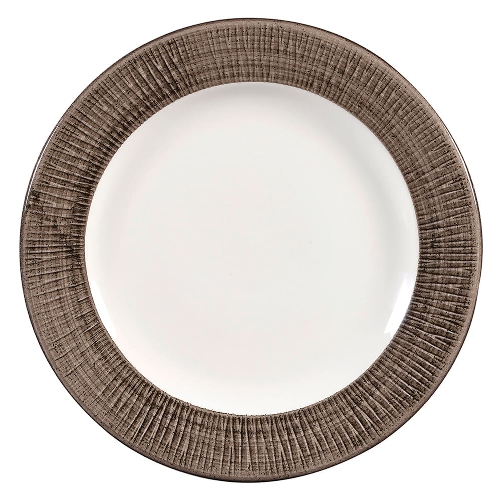 893-DUBALP81 8 1/4" Round Bamboo Spinwash Plate - Ceramic, Dusk