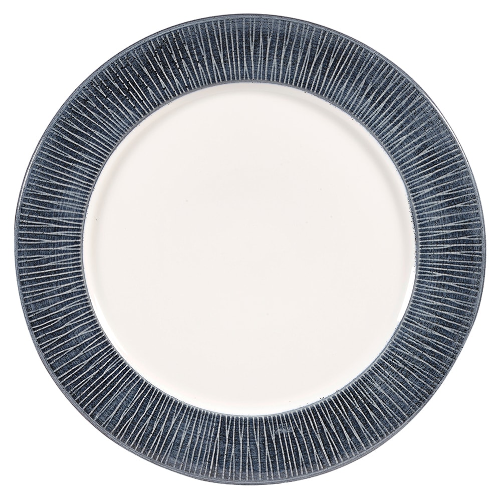 893-MBBALP121 12" Round Bamboo Spinwash Presentation Plate - Ceramic, Mist