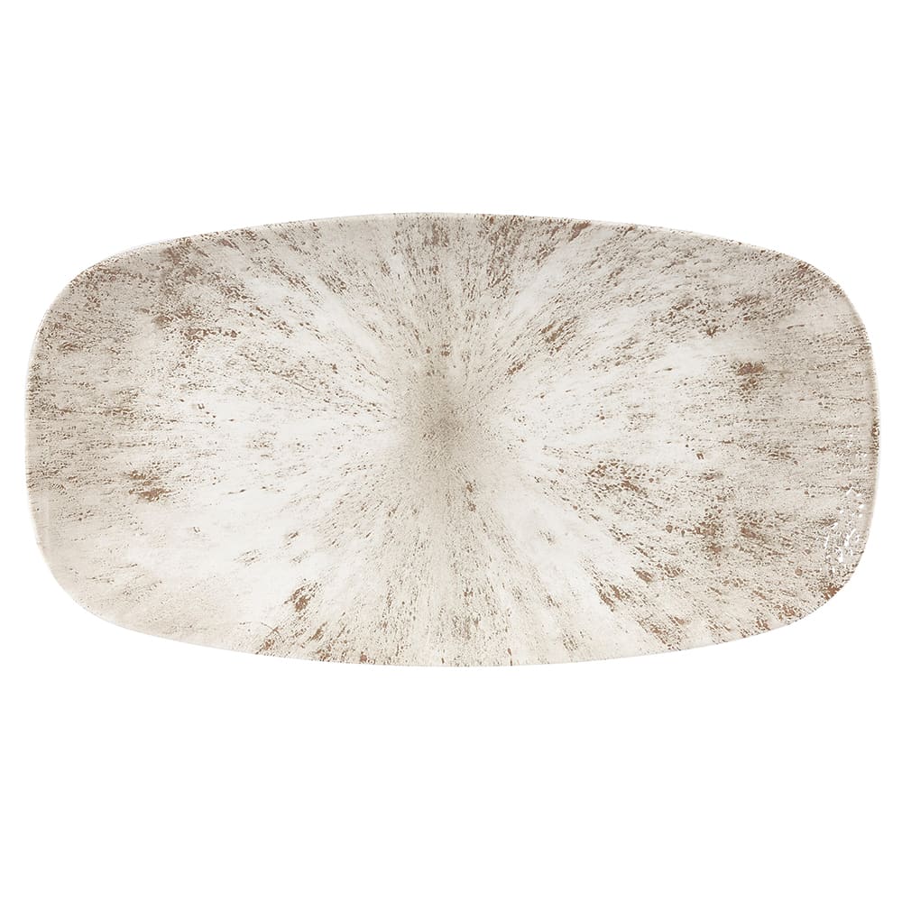 893-STAGXO141 13 7/8" x 7 3/8" Oblong Studio Prints® Chef's Plate - Ceramic Agate...