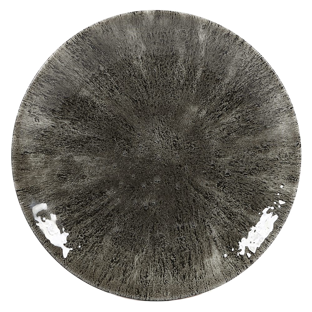 893-STQBEVP61 6 1/2" Round Studio Prints® Plate - Ceramic, Quartz Black