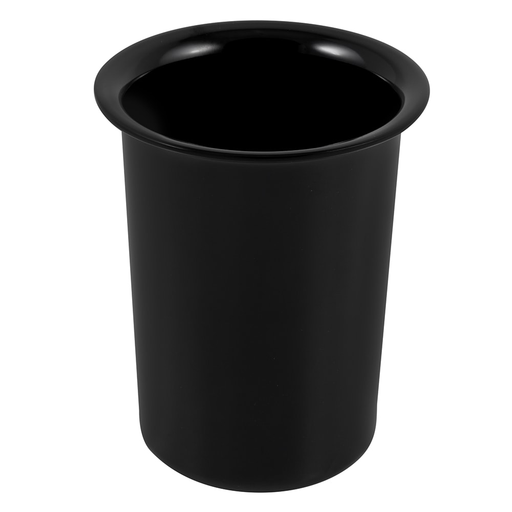 Cal-Mil 1017-13 4 1/2" Round Melamine Cutlery Cylinder, Black