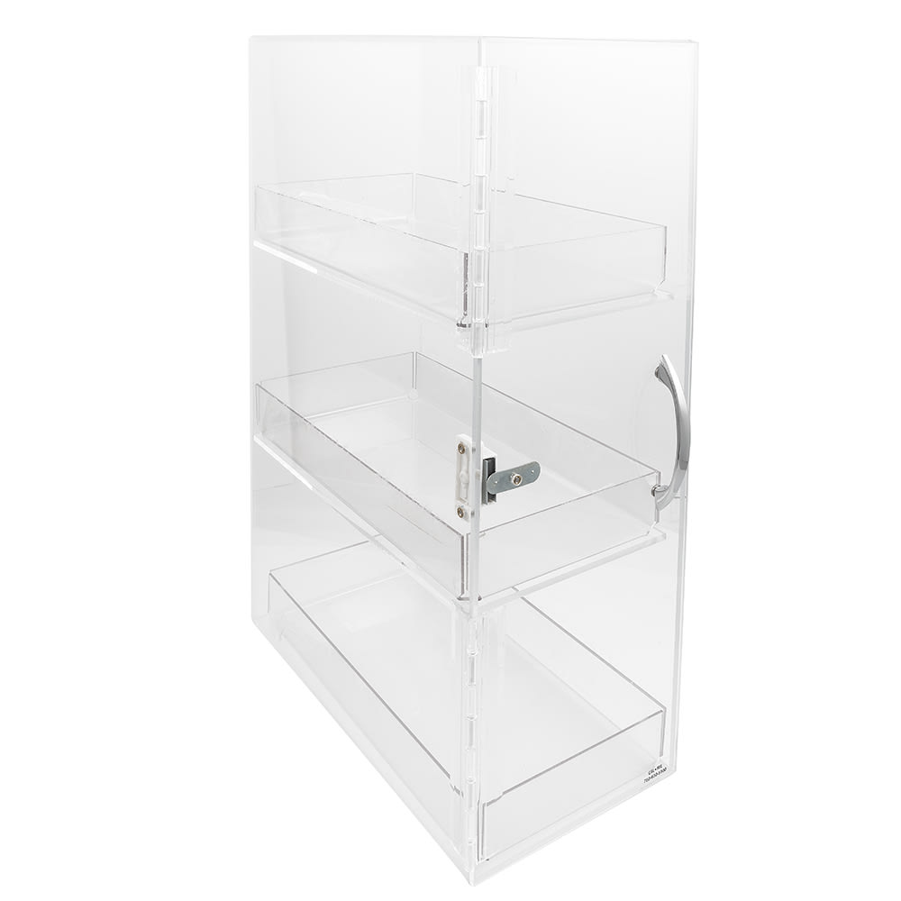 151-1204 Bread Box w/ 3 Bins & Frosted Top, 7 x 12 x 20" High