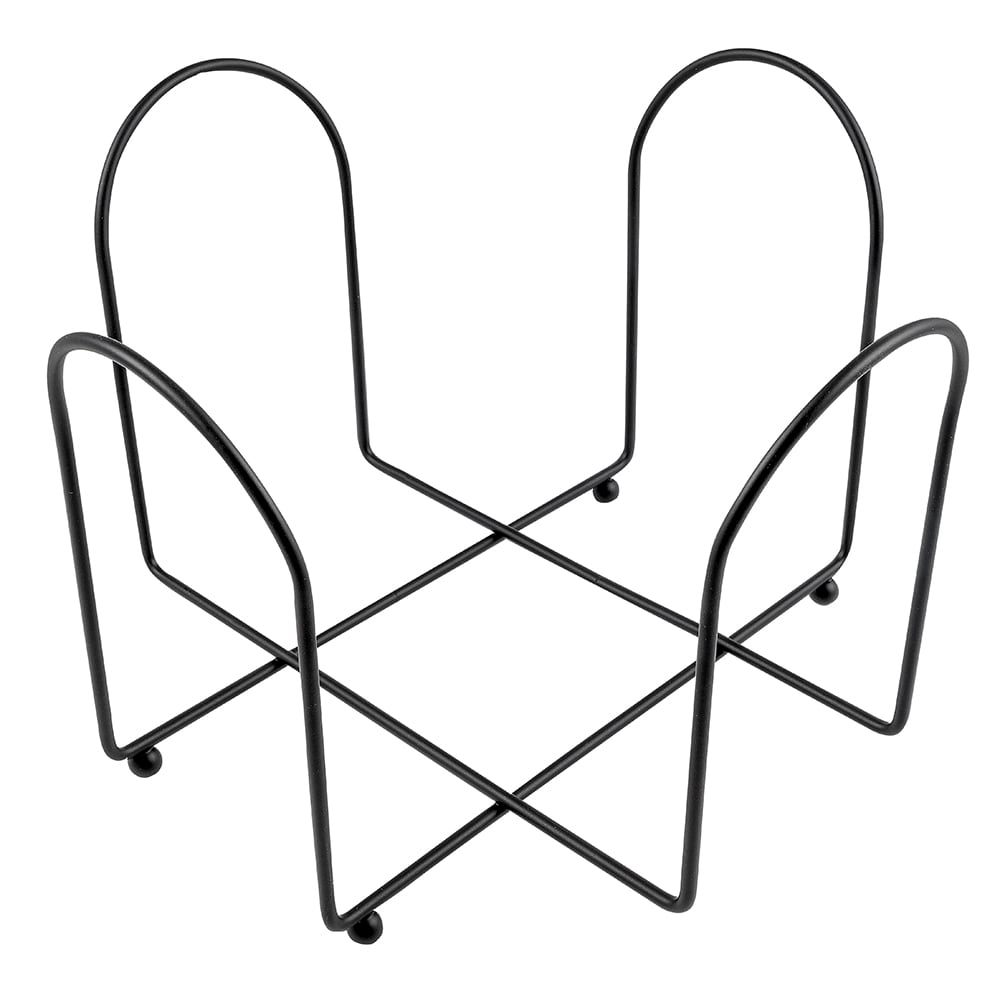 151-1236 9 1/2" Countertop Plate Holder - Iron, Black