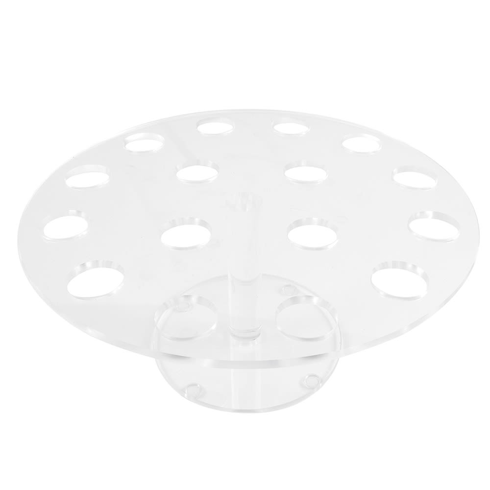 151-1265 16 Section Ice Cream Cone Holder - Acrylic, Clear 