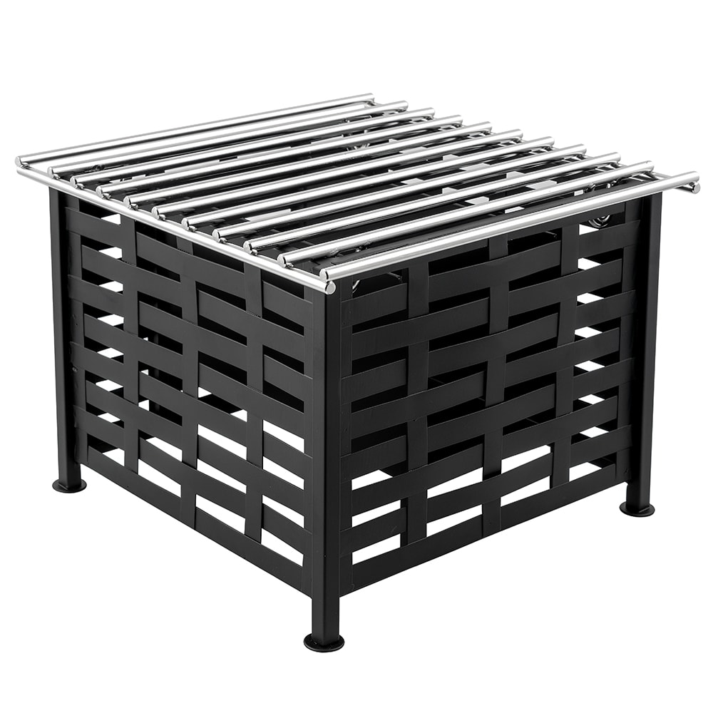 151-136112 Lattice Style Square Chafer Alternative, 12" x 12 x 7 1/2" H, Black
