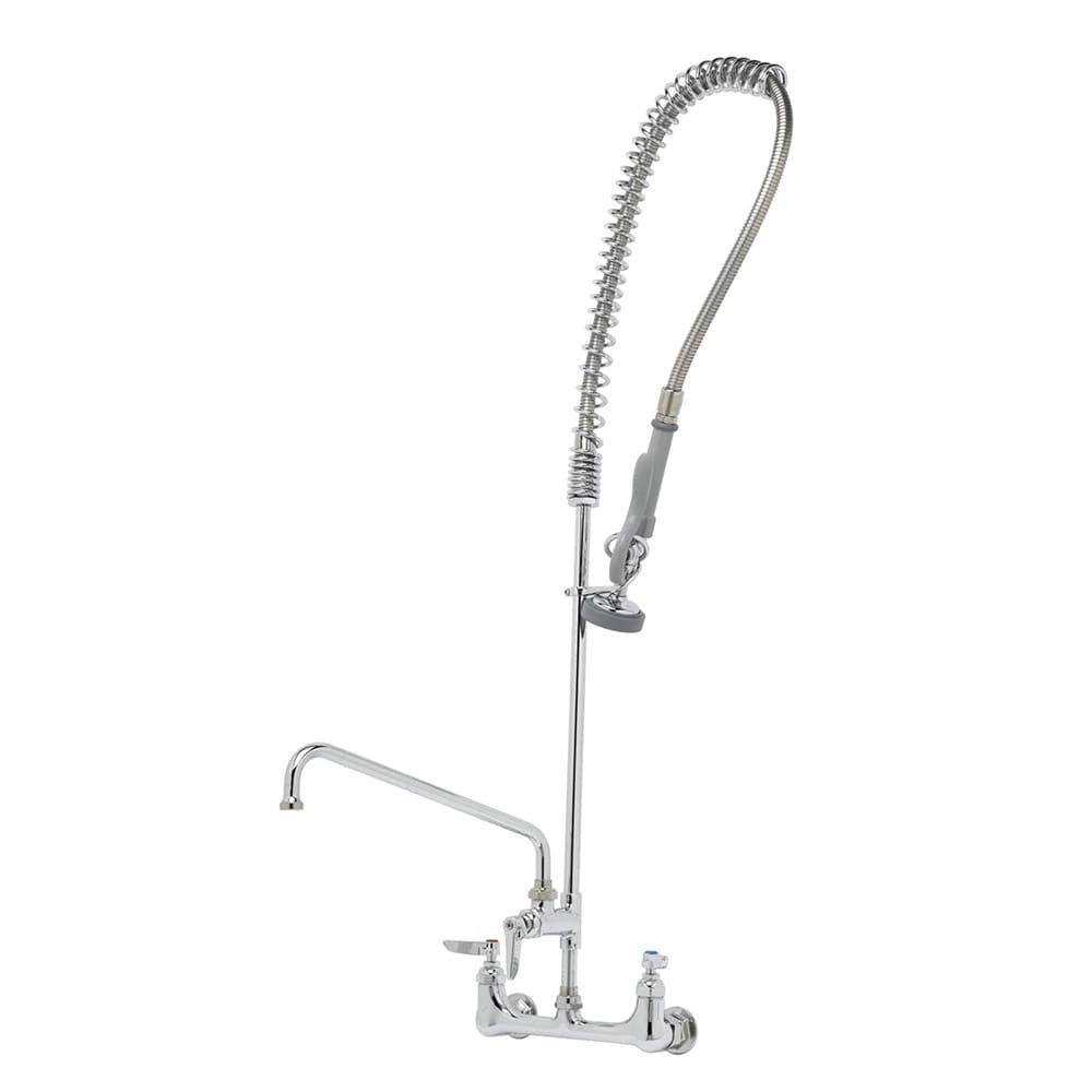 064-B0133ADF12 37 9/16" Wall Mount Pre Rinse Faucet - 1 3/20 GPM, Base with Nozzle