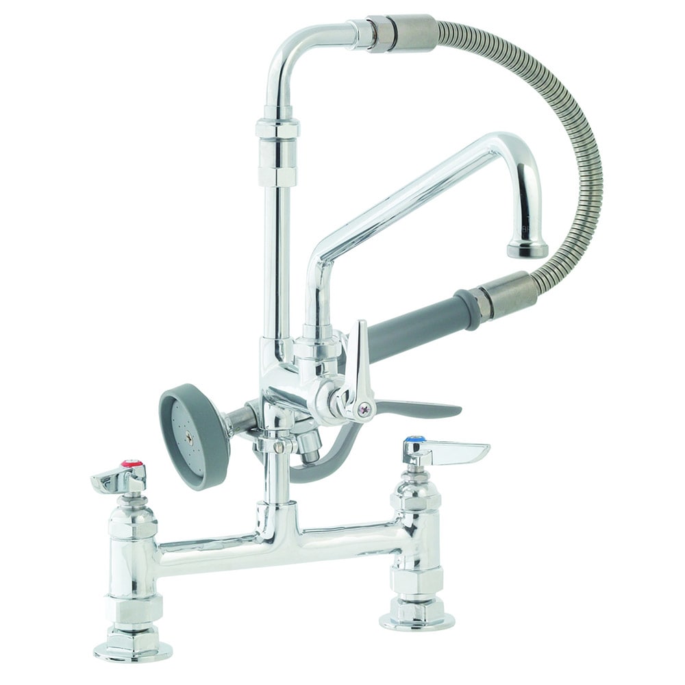 064-B0178 16 5/16"H Deck Mount Pre Rinse Faucet - 1.15 GPM, Base with Nozzle