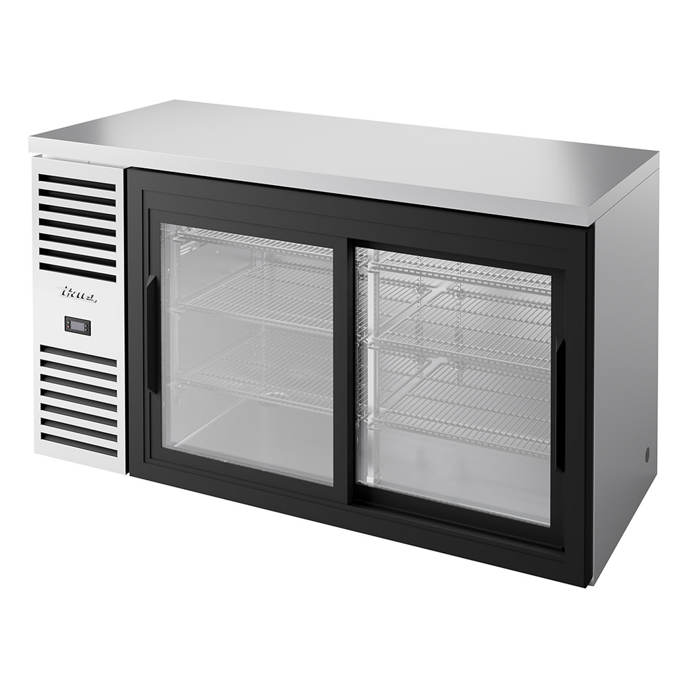 598-TBR60RISZ1LS111 60" Bar Refrigerator - Sliding Glass Doors, Stainless, 115v