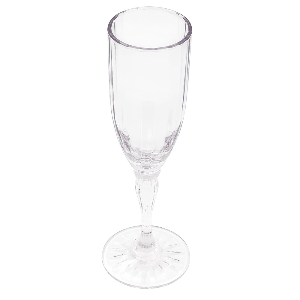 284-SW14201SANCL 6 oz Champagne Flute Glass, SAN Plastic, Clear