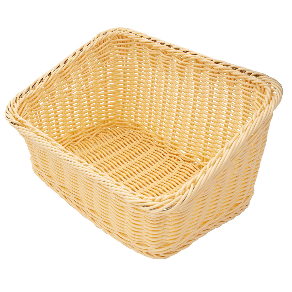 284-WB1510N Rectangular Bread & Bun Basket, 9 1/4" x 13", Polypropylene, Natural
