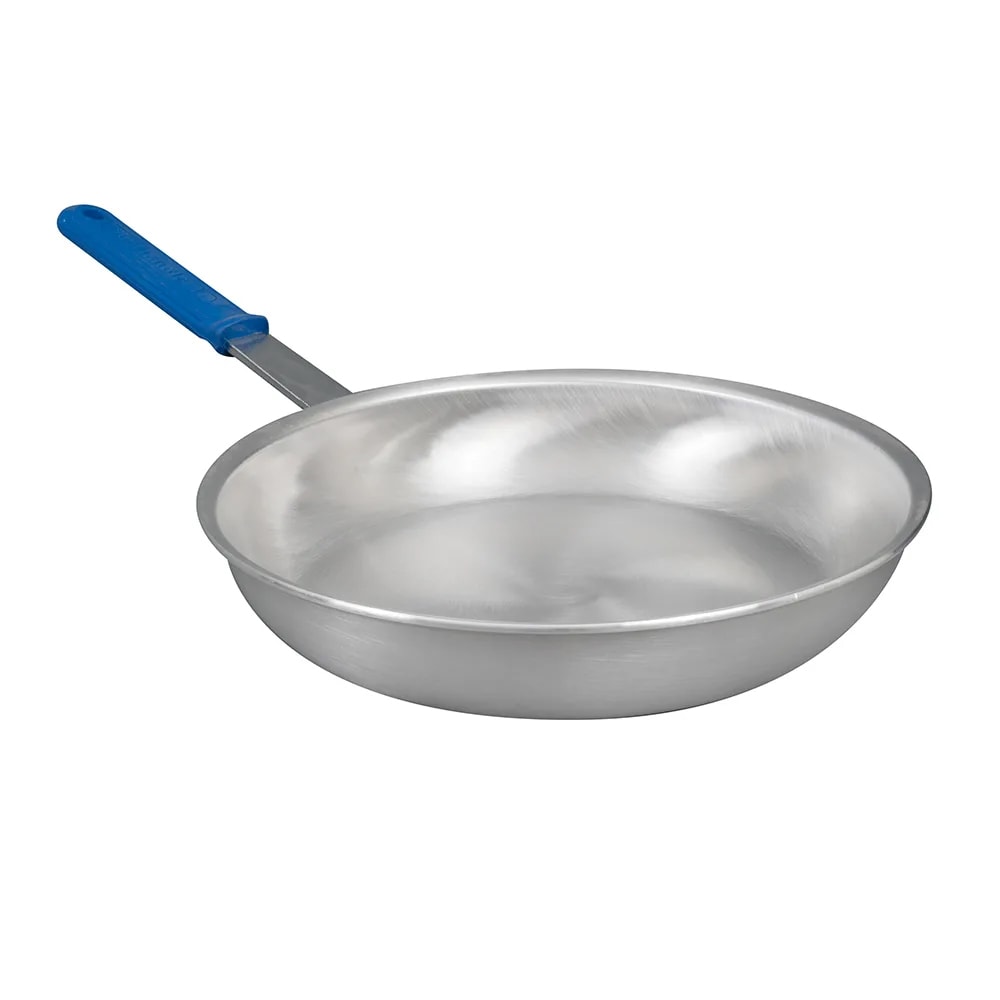 175-E4012 12" Aluminum Frying Pan w/ Solid Silicone Handle