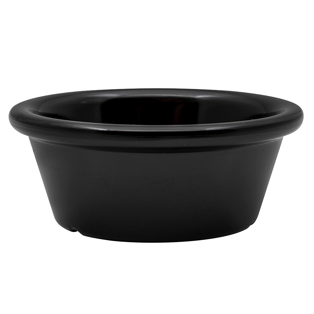 284-RM203BK 1 1/2 oz Melamine Ramekin, Black