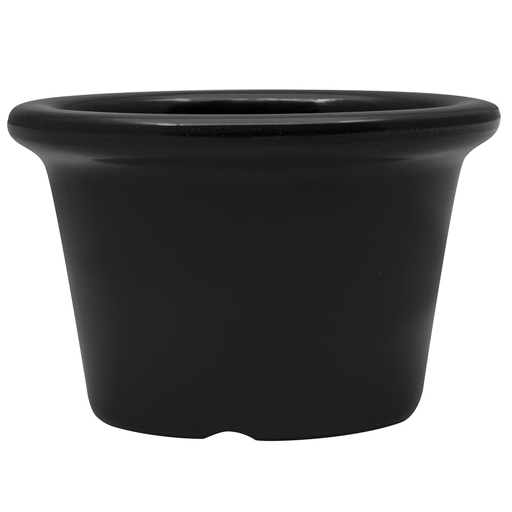 284-S610BK 1 1/2 oz Melamine Ramekin, Black
