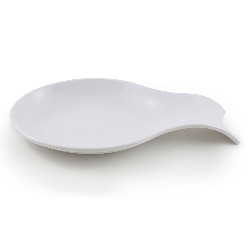 701-M5511W 10" Spoon Rest - Melamine, White