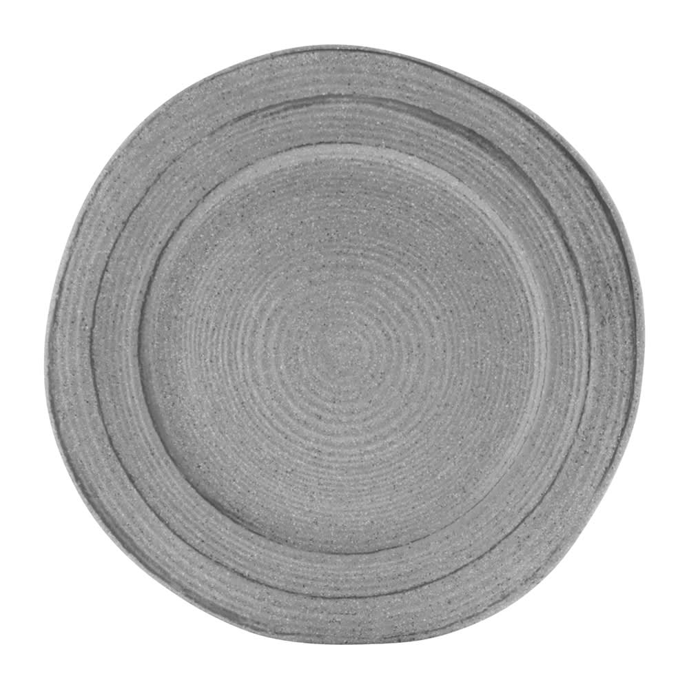 701-D1134STGSD 11 3/4" Round Melamine Dinner Plate, Granite Stone