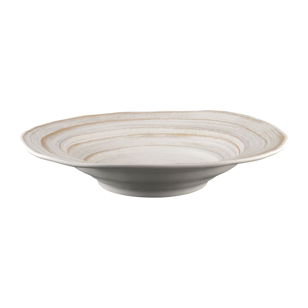 701-M16BSTOWD 3 1/2 qt Round Melamine Serving Bowl, Off White Stone