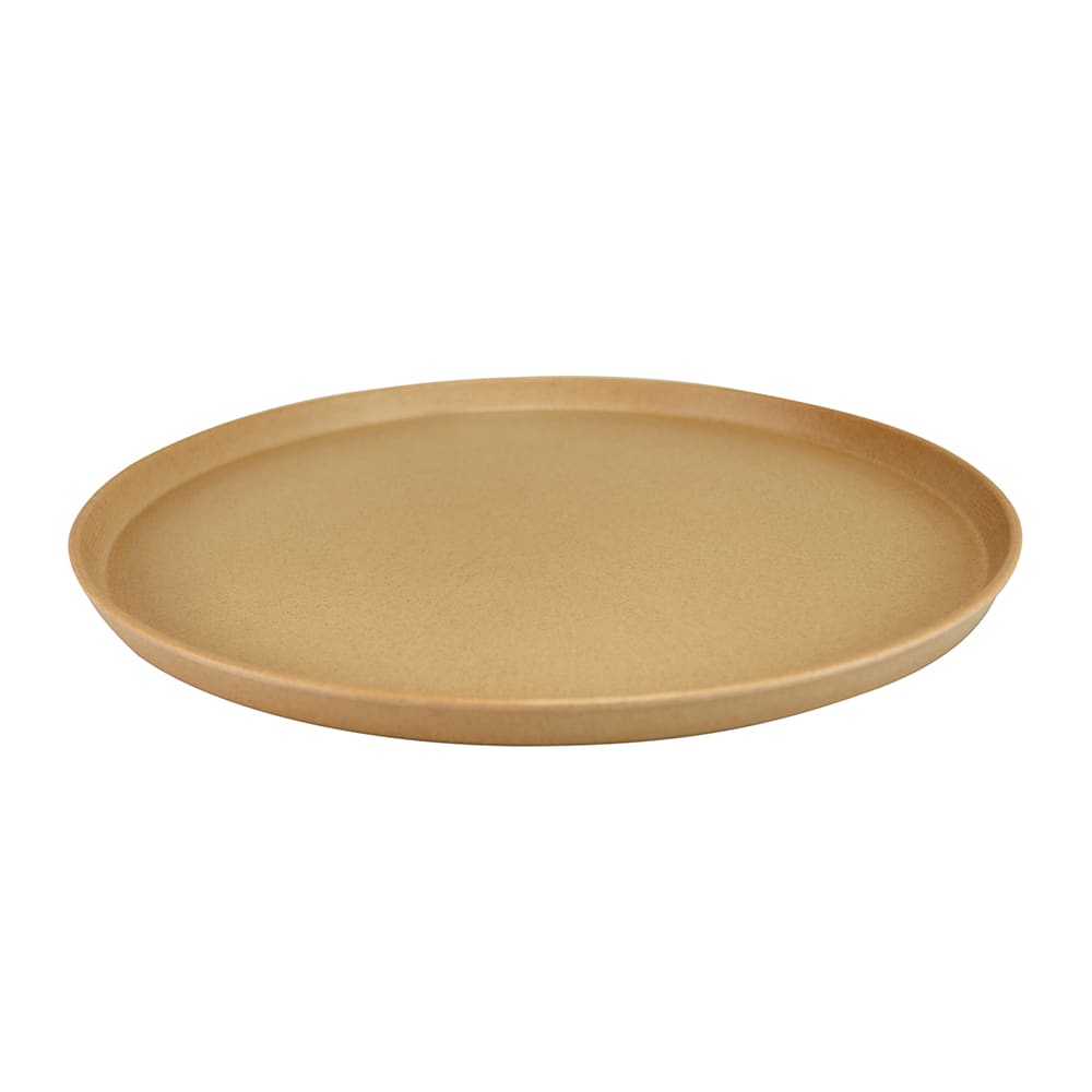 701-ECO13RLIDPB 13 3/4" Round Lid for Greenovations Bento Box - Melamine/Bamboo, Paper Bag