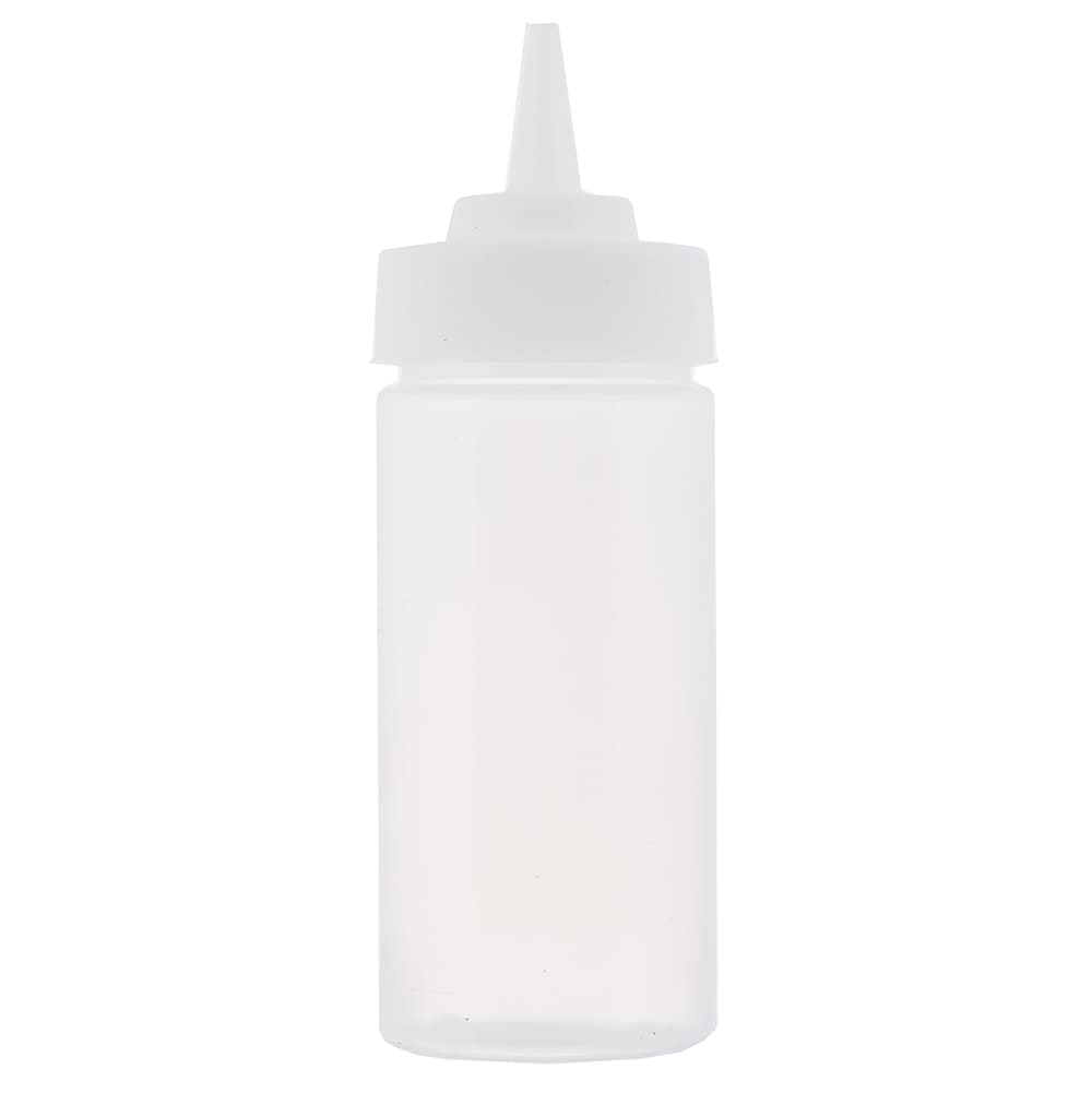 229-10853C 8 oz WideMouth Squeeze Dispenser w/ Standard Tip, Natural