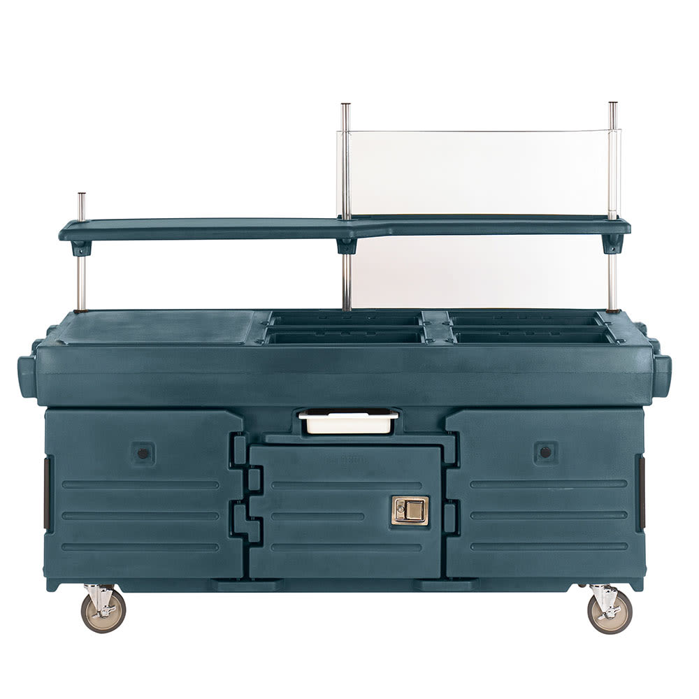 144-KVC856192 Kiosk Type Food Cart w/ Lockable Storage, 85 1/8"L x 33 1/2"W x 70 1/2&qu...