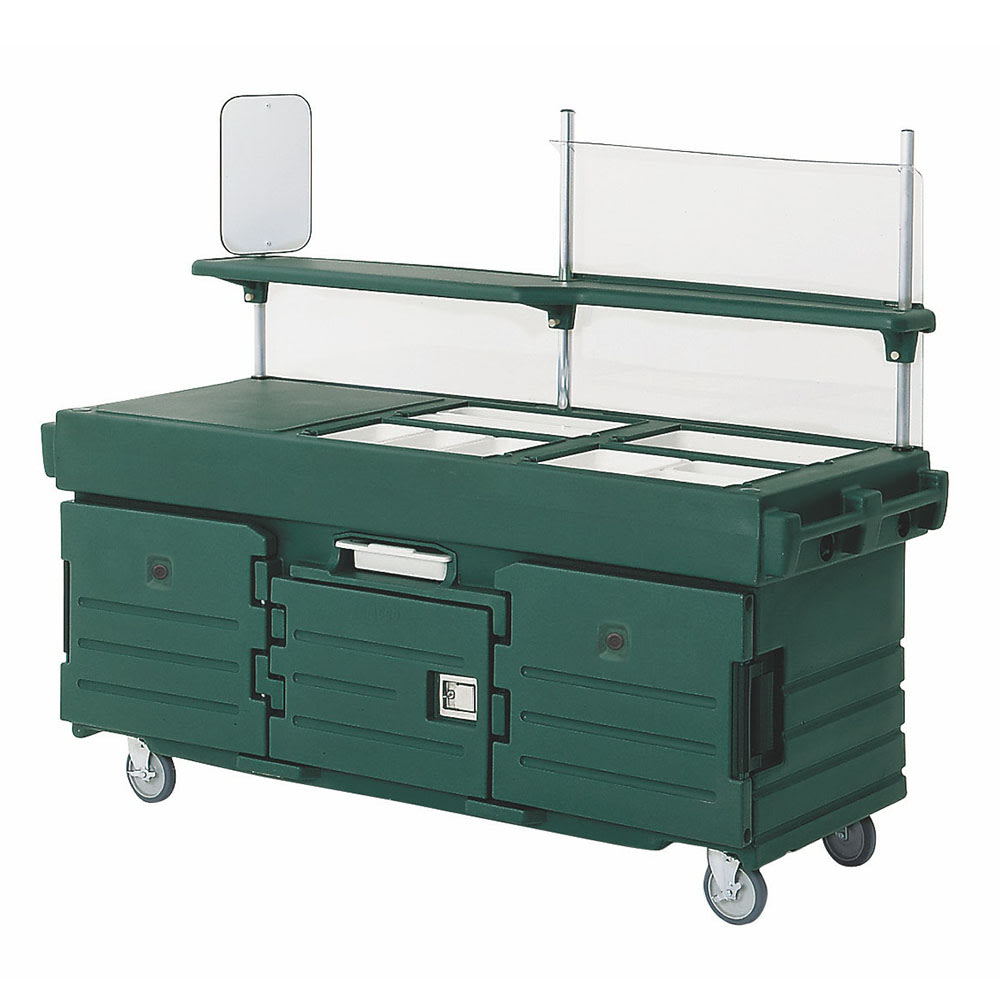 144-KVC856519 Kiosk Type Food Cart w/ Lockable Storage, 85 1/8"L x 33 1/2"W x 70 1/2&qu...