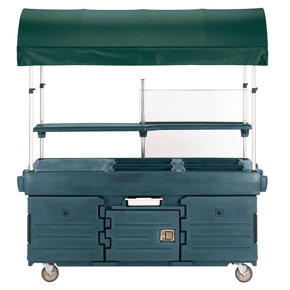 144-KVC856C192 Kiosk Type Food Cart w/ Cover & Lockable Storage, 85 1/8"L x 33 1/2"...