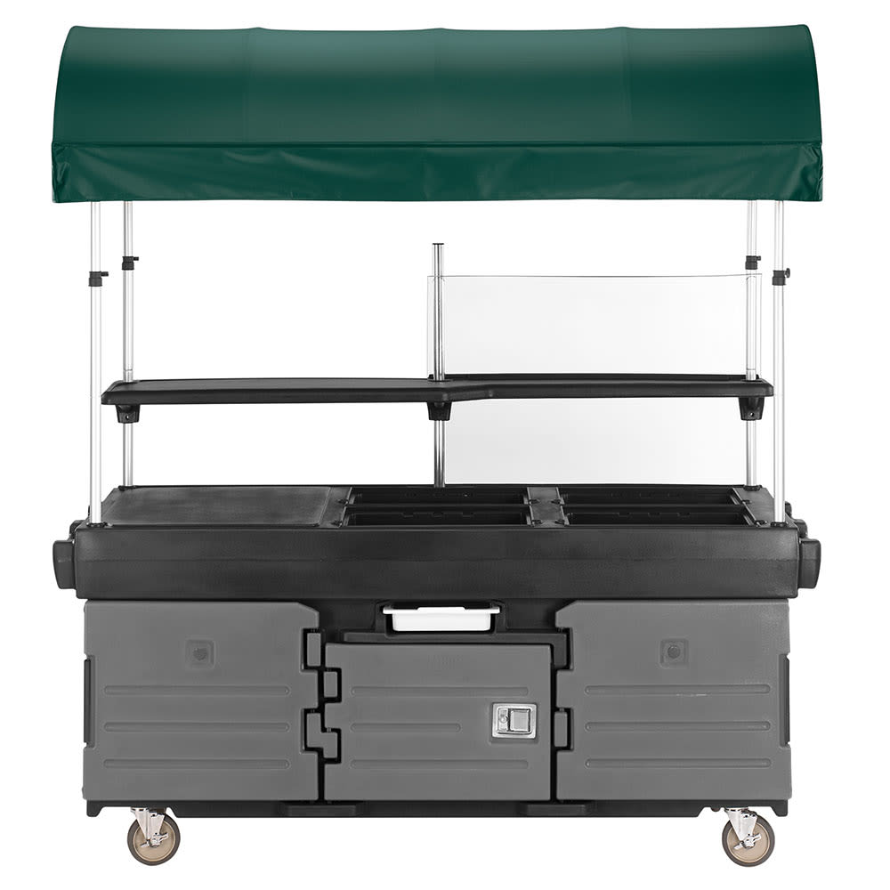 144-KVC856C426 Kiosk Type Food Cart w/ Cover & Lockable Storage, 85 1/8"L x 33 1/2"...