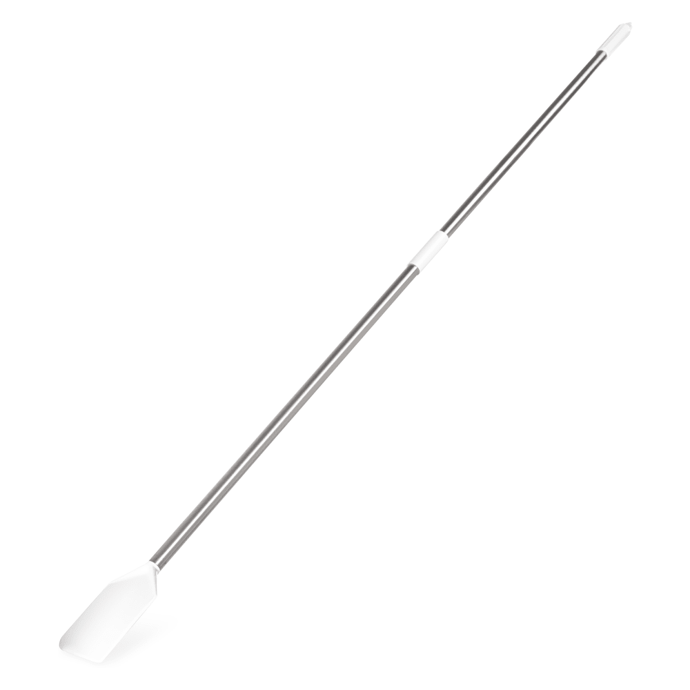 028-4035500 72" Paddle Scraper - 7 1/2" Blade, Stainless Steel Handle, Nylon, White