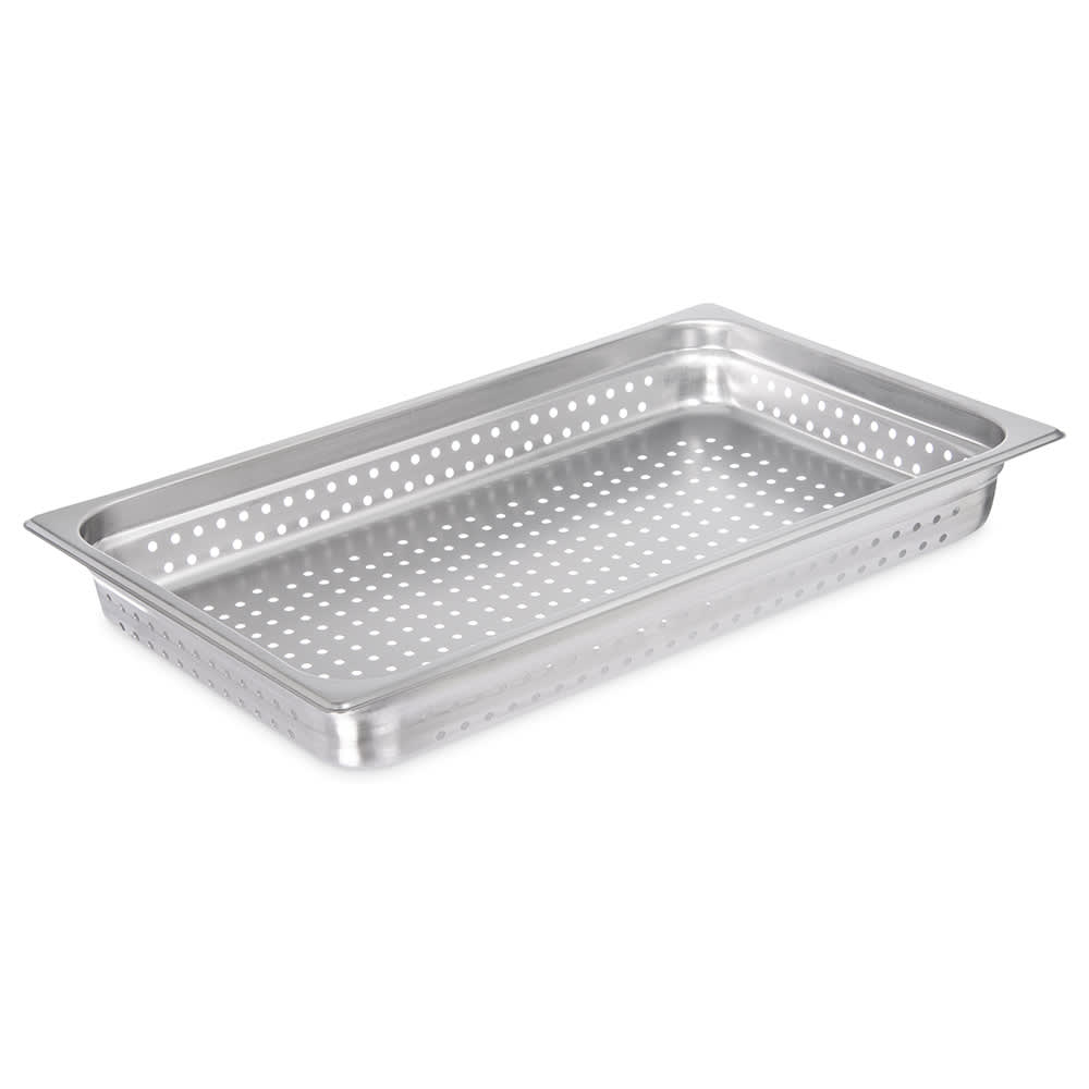 028-607002P Full Size Steam Pan, Perforated, Stainless
