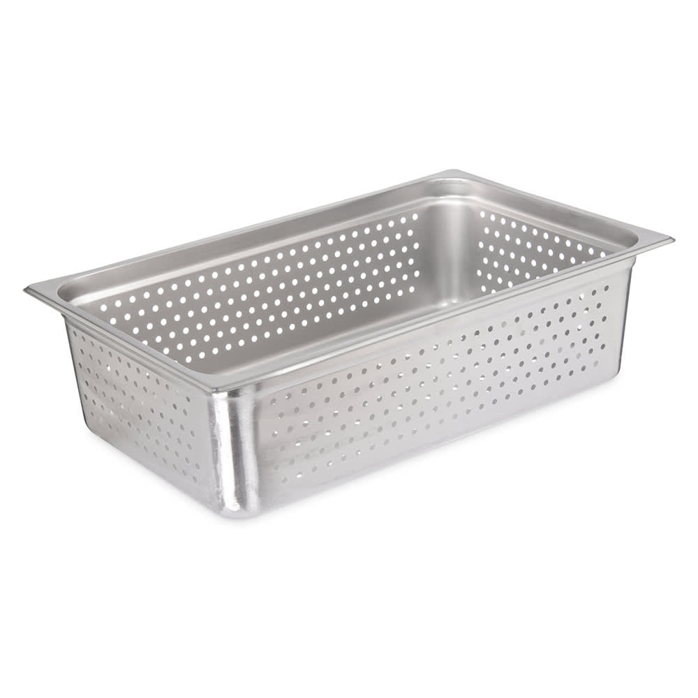 028-607006P Full Size Steam Pan, Perforated, Stainless