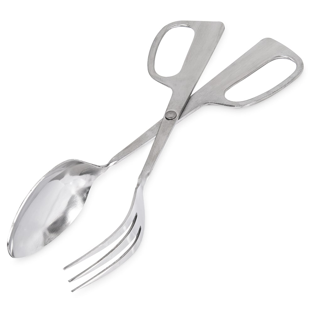 028-607685 10" Stainless Scissors Salad Tongs