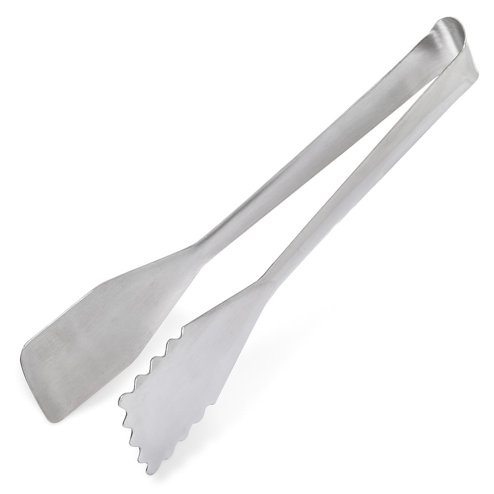 028-607697 11 3/4" Stainless Serving Tongs