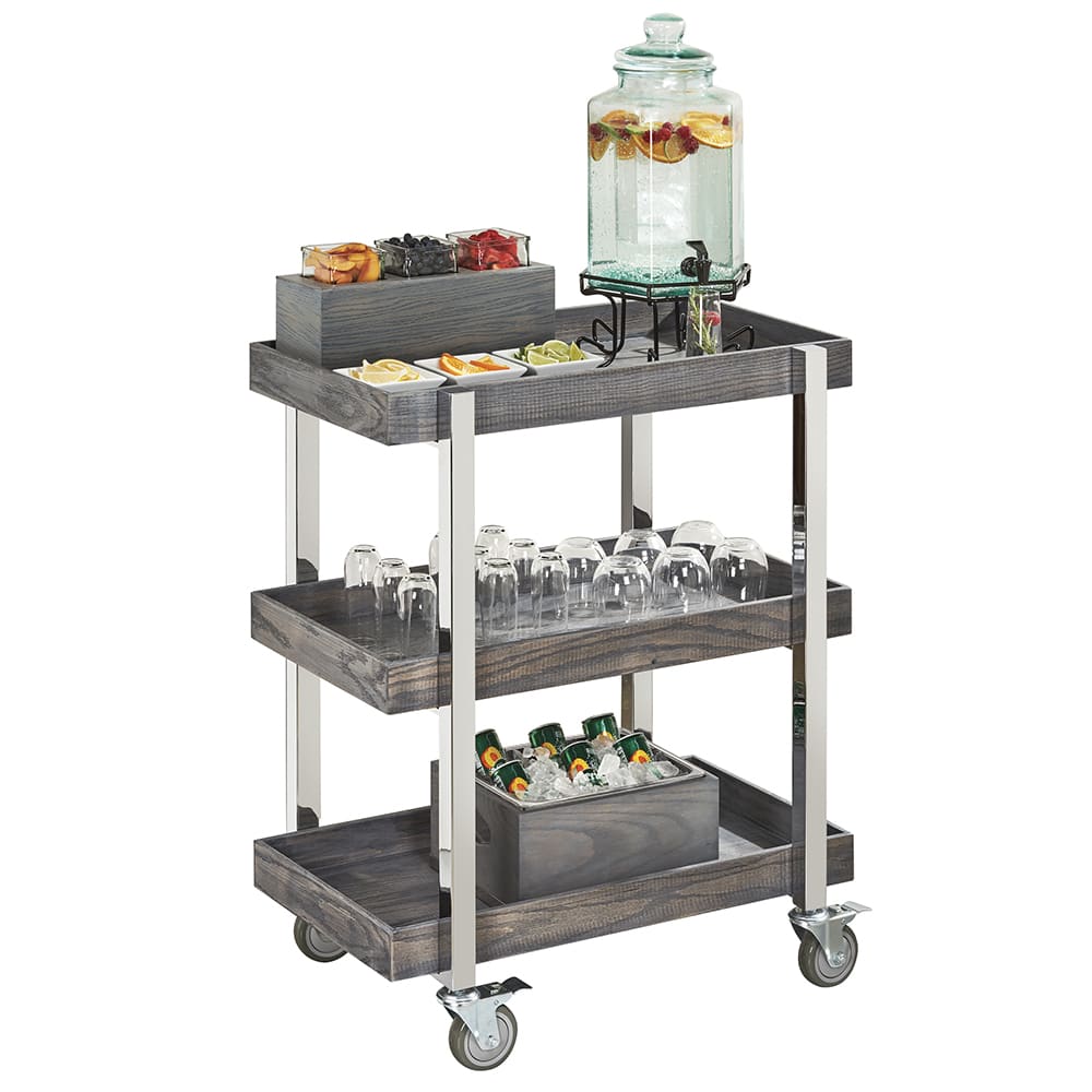 151-383483 Ashwood Beverage Serving Cart w/ (3) Shelves - 31"W x 20 1/8"D x 44"H,...